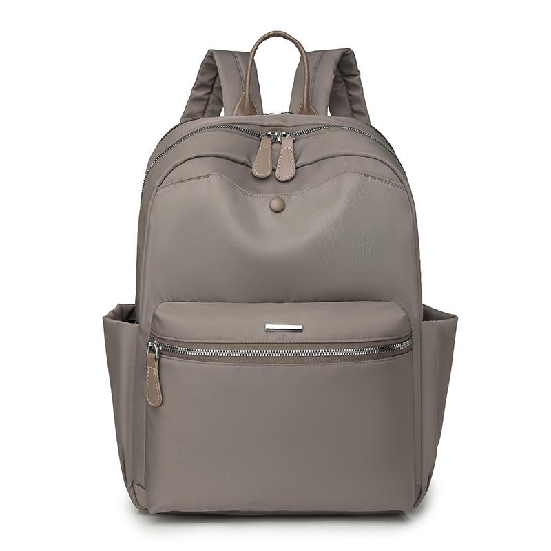 Mens Backpacks | city backpack in nylon canvas and leather Storm