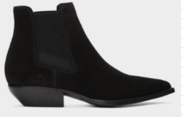 Mens Boots | wyatt chelsea boots in suede Black