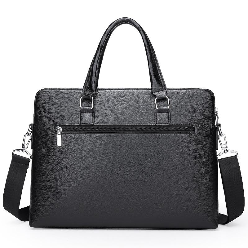 Mens Briefcases | Sac de Jour Large briefcase in grained leather Black