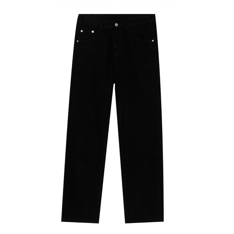 Mens Denim | long baggy jeans in faded black denim Vintage Faded Black