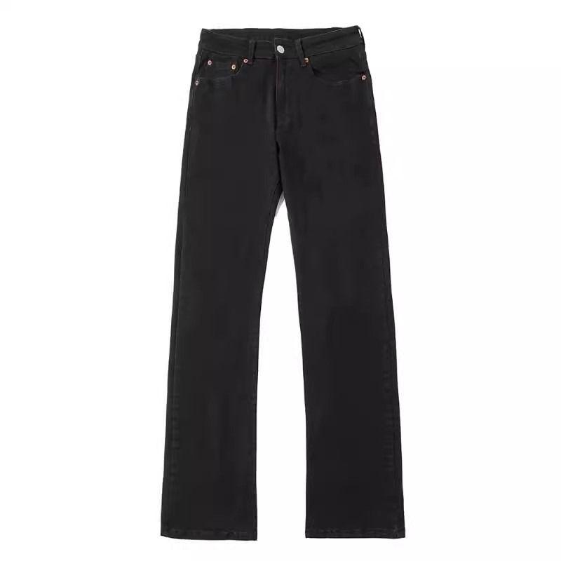 Mens Denim | Loose-Fit Jeans in Used Black Denim Used Paris Black