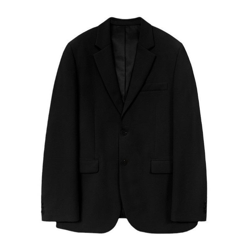 Mens Jackets And Pants | Jacket in Wool Gabardine Black