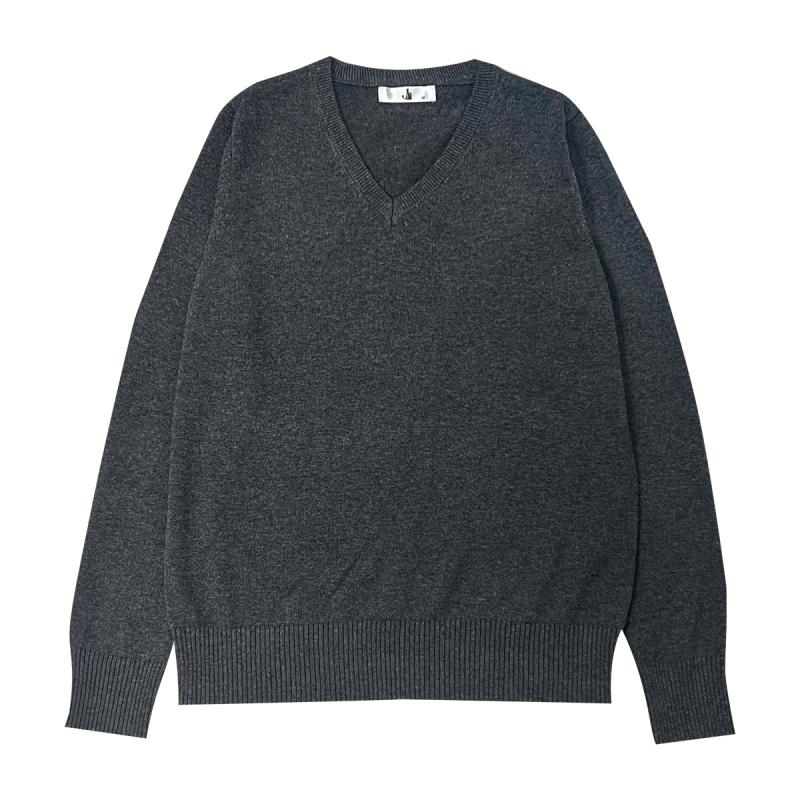 Mens Knitwear | V-Neck Sweater in Cashmere And Silk Black