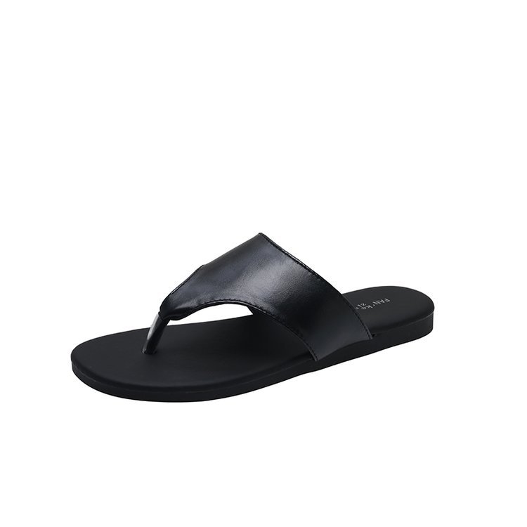 Mens Sandals | KOUROS sandals in glazed leather Black