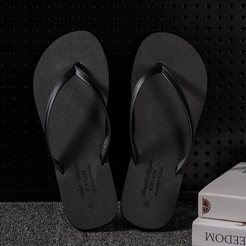 Mens Sandals | LAGUNA slides in smooth leather Black