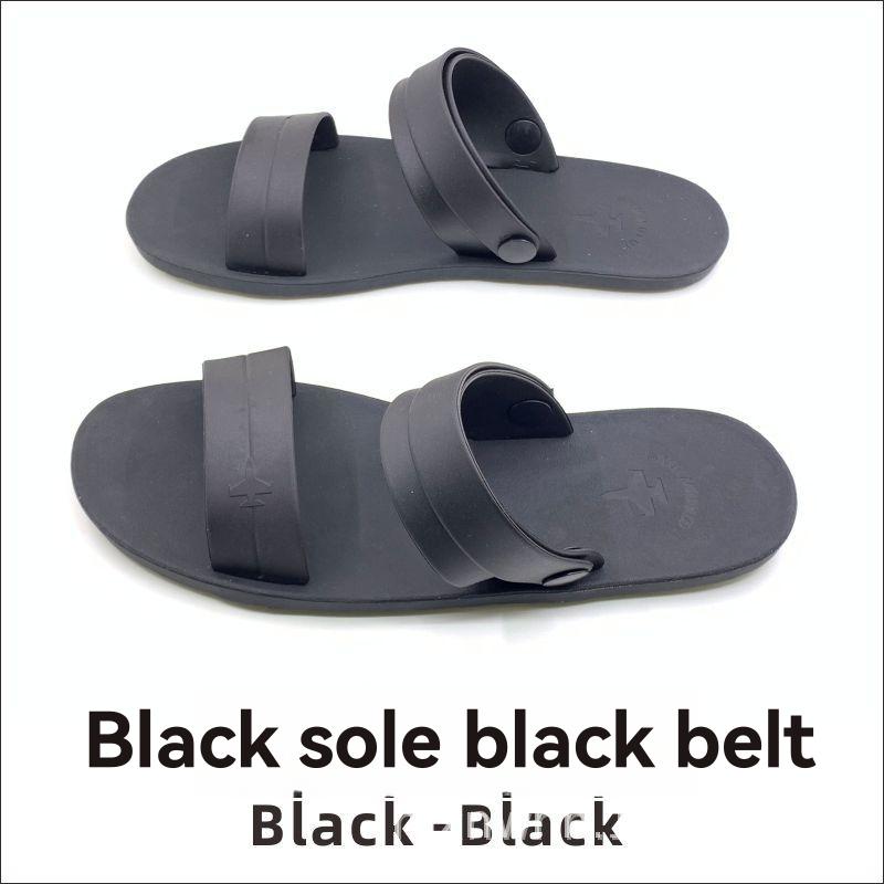 Mens Sandals | PEPE slides in smooth leather Ultra Dark Brown