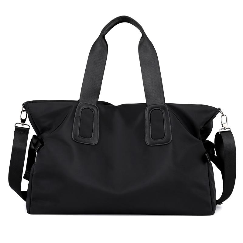 Mens Travel Bags | GIANT BOWLING bag in soft grained leather Black