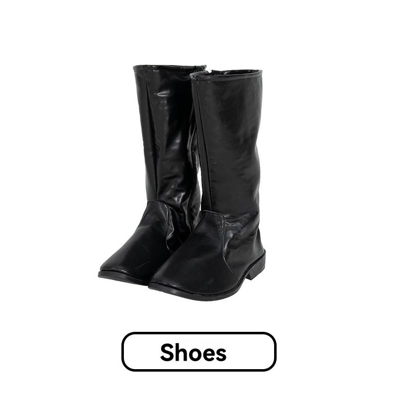 Womens Boots | HUNT boots in glazed leather Black