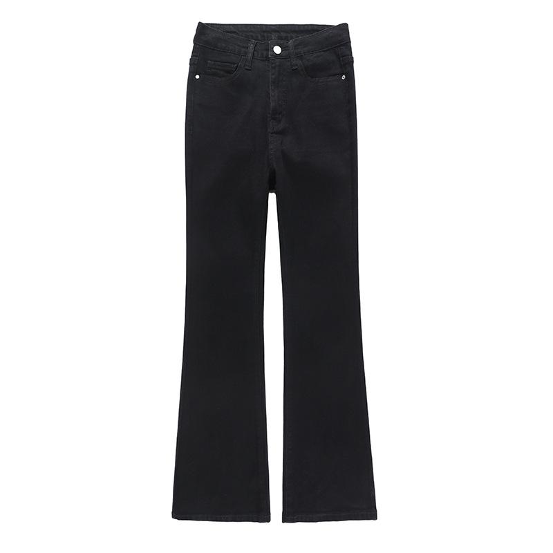 Womens Denim | Bootcut Pants in Corduroy Black