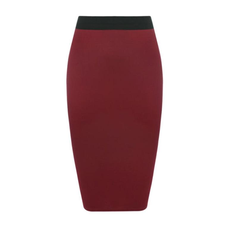 Womens Dresses And Skirts | pencil skirt in knit Prune