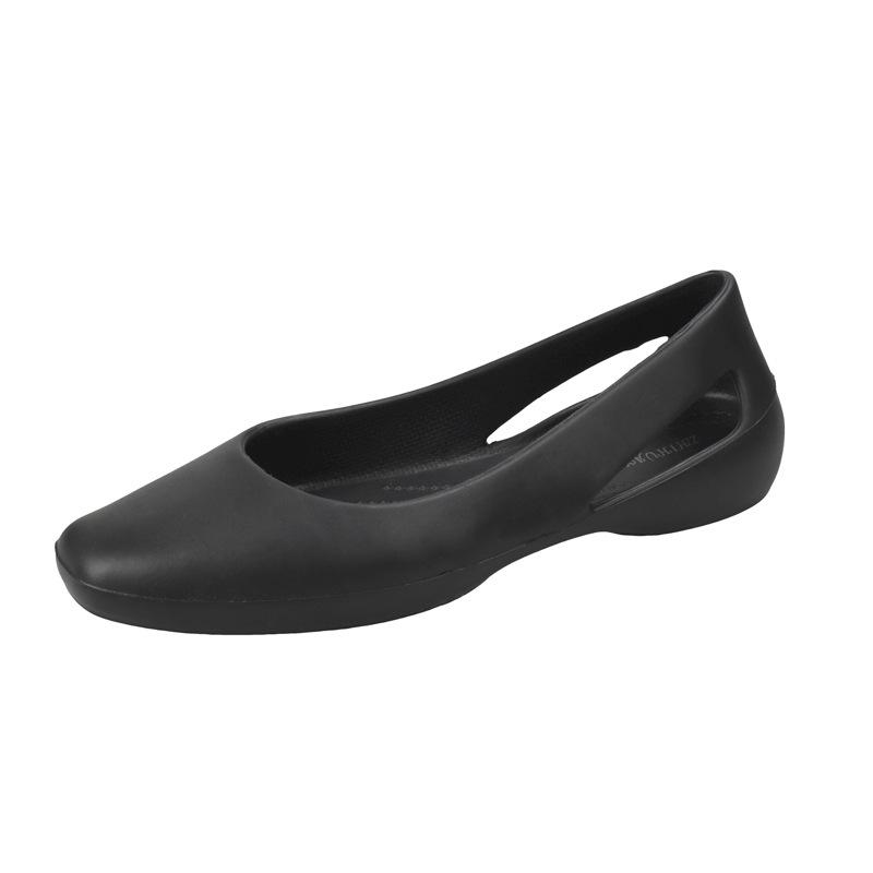 Womens Flats And Loafers | LIDO slip-ons in satin crepe Black