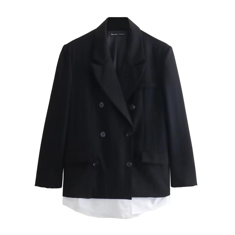 Womens Jackets And Pants | Jacket in Wool Gabardine Black