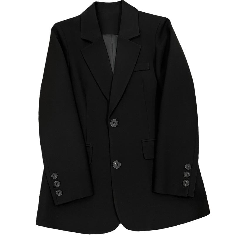 Womens Jackets And Pants | tuxedo jacket in GRAIN DE POUDRE Black