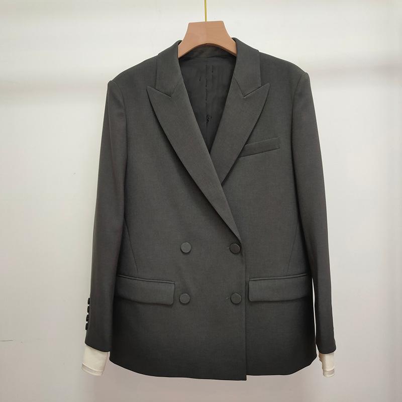 Womens Jackets And Pants | tuxedo jacket in GRAIN DE POUDRE Black