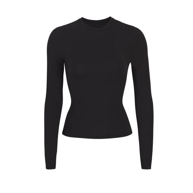 Womens Knitwear | Ribbed Sweater Cassandre in Silk Black