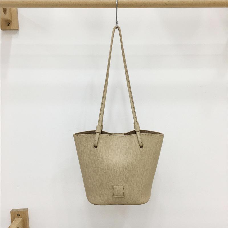 Womens Paniers And Totes | SHOPPING TOY IN LEATHER Dark Beige