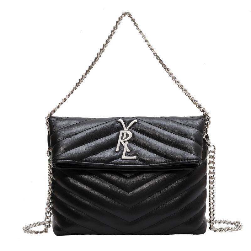 Womens Shoulder Bags | LOULOU SMALL IN QUILTED LEATHER Noir