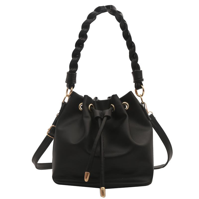 Womens Shoulder Bags | PARIS VII large flat hobo bag in smooth leather Black