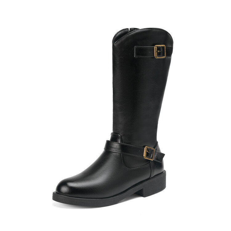 Womens Boots | RIVER boots in smooth leather Black